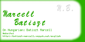 marcell batiszt business card